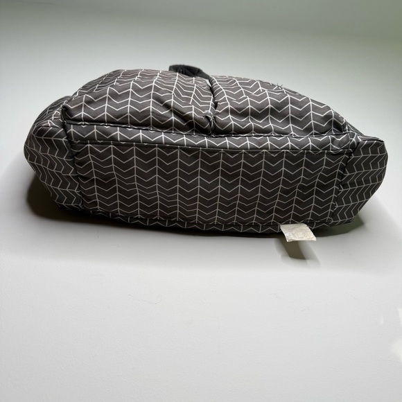 Banana Fish Stylish Gray Chevron Women's diaper Bag - Picture 5 of 12
